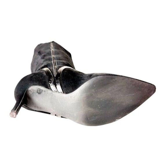 BLEECKER & BOND Maya Black Suede Knee High Boot Size 6.5M - Picture 9 of 9